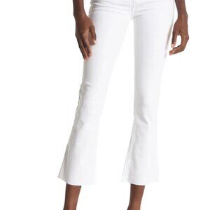 Rory Crop Raw Hem Flare Jeans